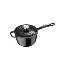 Le Creuset ketaus puodas padažui Signature, 16 cm, 1.5L, juodas