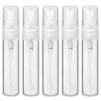 5 ml stiklinis buteliukas su sraigtiniu purkštuku, bespalvis — 5 vnt. rinkinys