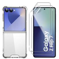 Samsung Galaxy Z FLIP 7 antishock dėklas ir Phonillico® ekrano plastikinė apsauga