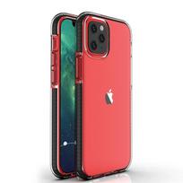 Spring Case clear TPU gel dėklas colorful frame skirtas iPhone 12 Mini, Skaidrus/Juoda
