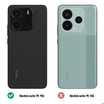 Coque - AVIZAR - Xiaomi Redmi Note 14 4G - Pusiau kietas - Antimarkinis - Naktinės mėlynos