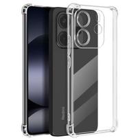 Smūgiams atsparus dėklas - Xiaomi Redmi Note 14 4G - Sustiprinti kampai - Lengvas dizainas - Skaidrus