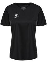 Hummel Sportiniai marškinėliai 'Authentic' pilka / juoda / balta