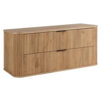 Vonios baldai, 3XE LIVING, spintelė po praustuvu, ąžuolo Craft spalva, juoda rankena, 41,5 x 120 x 51,7 cm, 1 vnt.