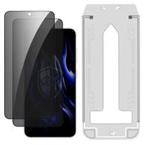 Grūdintas privatumo stiklas Samsung Galaxy S24/S25 3mk Hardy Privzone 9H su aplikatorium, 2 vnt.
