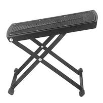Plastikinis ir metalinis 6 aukščio reguliuojamas gitaros pėdų atramos stovas, storas, storas gitaros atramos laiptelis