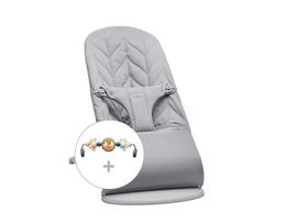Gultukas su žaislu BabyBjörn Bliss Woven Bundle, pilkas