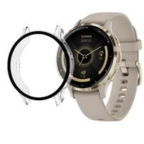 Apsauga suderinama su Garmin Venu 3S 41mm - Kieta byla, skaidrus dėklas išmaniajai montre, grūdinto stiklo ekranas Phonillico®