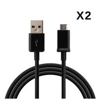 Kabelis Samsung Galaxy Tab A 8.0 2019 - Micro USB juodas 1 metras [PARTIJA 2] Phonillico®