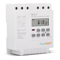 TM-613 programuojama laiko relė 380V/50-60Hz 16A savaitinė relė maitinimo laikmačio jungiklis Trifazis laikmačio jungiklis Sumanus skaitmeninis laikrodis