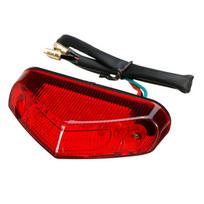 (raudona) 1vnt Motociklo DC 12V LED galinis motociklo priekinis žibintas galinis stabdžių stabdžių žibintas sparnas galinis žibintas universalus motociklo žibintas motorinės transporto priemonės apšvietimas, raudona