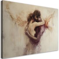 Paveikslas ant drobės, Nude Love Woman Vyras smėlio spalvos