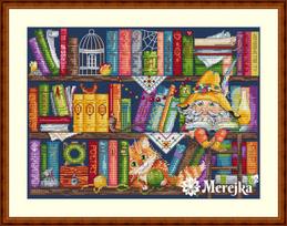 Siuvinėjimo rinkinys Merejka Knygų lentyna SK34, 33x25
