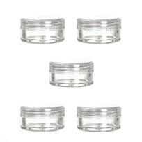 4 ml skaidrus stikl. indelis su dangteliu, 5 vnt. rinkinys