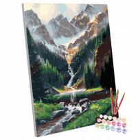 Paveikslas tapyba pagal numerius ant rėmo kalnai peizažas 40x50 cm
