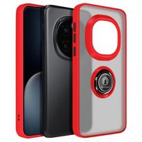 Honor Magic 7 Pro dėklas - AVIZAR - Raudonas - Antipirinis - Magnetinis žiedas - Lankstus