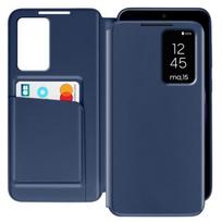 Langas Dėklas - Samsung - Galaxy S23 - Tamsiai Mėlyna Oda - Kortelės Laikiklis - Magnetinis Uždarymas