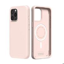Minkšta antikratinė MagSafe dėklas iPhone 15 Pro Max SolidX serija Rhinoshield Rožinė