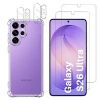 Apsauginis dėklas Samsung Galaxy S26 ULTRA ir 2 grūdinti stiklai ekranui bei 2 kameros apsaugos Phonillico®