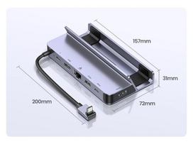 Ugreen USB-C Dokų Stotis 4K 60Hz HDMI PD100W garų denio „MacBook“-4K60Hz Dokas 6-in-1