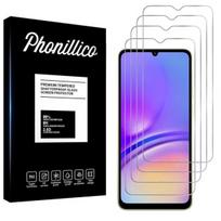 Suskaldintas Stiklas Samsung Galaxy A05 [Pakuotė 4] Ekrano Apsaugos Filmas Phonillico®