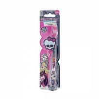 Ergonomiška dantų šepetėlis - Monster High - Daugiaspalvis - Švelnus dantenoms - Su siurbtuku