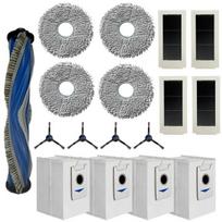 Priedų rinkinys Ecovacs Deebot X5 Omni/X5 Pro Omni - Filtras/Skydelis/Krapštukas/Šoniniai šepetėliai/Ištraukimo ritė Phonillico®