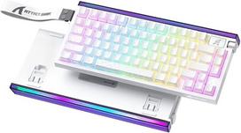 ATTACK SHARK R85 HE žaidimų klaviatūra 8000 Hz didelės spartos paleidimas 0.005 mm RT tikslus laidinis RGB klaviatūros apšvietimas salė Magnetiniai jungikliai Greitas atsakas Reguliuojama gaiduko eiga