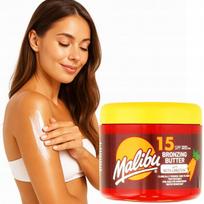 Malibu Bronzing Butter SPF15 natūralaus įdegio sviestas su beta karotenu 300 ml