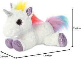 Aurora World 60857 Sparkle Tales Dazzle vienaragis, minkštas žaislas, įvairių spalvų, 30 cm