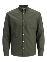 JACK & JONES Marškiniai 'JJEOxford' rusvai žalia