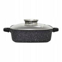 Kvadratinis žemas puodas troškinimui 24cm 2,5l