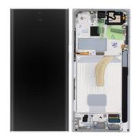 LCD ekranas - SAMSUNG - Galaxy S22 Ultra - Originalus - Baltas - 100% funkcinis jutiklinis
