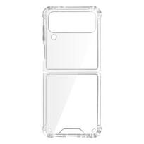 Apsauginis dėklas - AVIZAR - Samsung Galaxy Z Flip 4 - Lanksti silikoninė medžiaga - Permatoma - Sustiprinti kampai