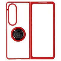 Apsauginis dėklas - AVIZAR - Samsung Galaxy Z Fold 4 - Raudonas - Metalinis Žiedas - Vaizdo Parama