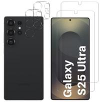 Grūdintas Stiklas Samsung Galaxy S25 ULTRA ir Kameros Apsauga [2 pak] Phonillico® Stiklo Apsaugos Filmas
