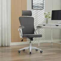 Ergonominė tinklinė biuro kėdė su reguliuojama juosmens ir galvos atrama, aukštu atlošu