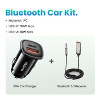 „Bluetooth Aux“ adapteris belaidis automobilinis „Bluetooth“ imtuvas iš USB iki 3,5 mm lizdo garso muzikos mikrofono laisvų rankų įrangos adapteris automobilio garsiakalbiui