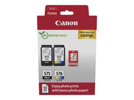 Kasetė rašaliniams spausdintuvams Rašalo kasečių rinkinys Canon PG-575 / CL-576, juoda, trispalvė, OEM