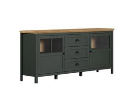 Komoda Trendteam Stanton, 184x45x86 cm, žalia/ruda
