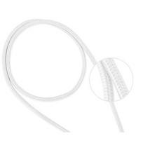 USB-C laidas Samsung A21S - A31 - A41 - A51 - A71 - USB-C tipo įkrovimo laidas, pintas, sidabrinis/baltas, 1 metras, Phonillico®