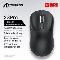 X3 belaidė žaidimų pelė raudona tri režimu 4K tikslumas PAW3395 - X3Pro Raudona