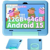 Planšetinis kompiuteris Blackview Tab 20 Kids Android 15 10.1" 12 + 64GB /SD 2TB 6600mAh WPS, Kids Space Mėlyna
