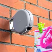 12 m ištraukiama skalbinių virvė, didelių apkrovų drabužių džiovintuvas, automatinis ištraukiamas mechanizmas, lengvai tvirtinamas prie sienos, sodo džiovinimo lentyna