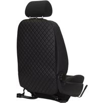 Automobilio sėdynės atlošo apsauga nuo vaikų EVAtech ECO 75x46 cm - juoda / juodi kraštai / juodos siūlės
