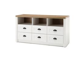 TV stovas Imv Provence, 130 cm, baltoji pušis/ąžuolas