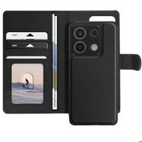 Dėklas Xiaomi Redmi Note 13 5G - MAYAXESS - Nuimamas Korpusas - Juodas - Vaizdo Atrama - Kortelių Laikiklis