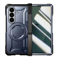 Samsung Z Fold 7 MagSafe dėklas su 6m antikratine stoveliu Supcase Mėlynas