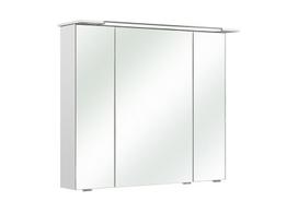 Veidrodinė spintelė su LED apšvietimu 54-II baltas blizgesys