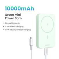 Atsarginis maitinimo šaltinis ("Power Bank") UGREEN magnetinis power bankas - nešiojamas belaidis greitas įkrovimas Magsafe - Žalia, 10000mAh